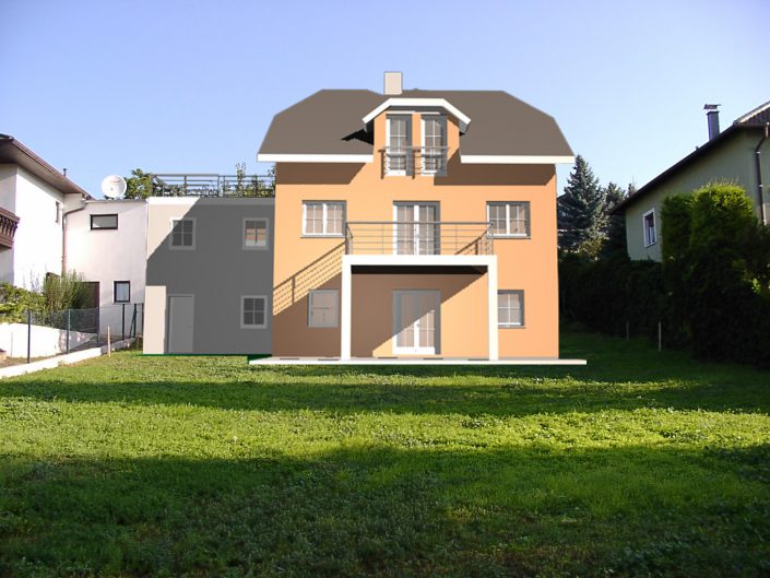 Errichtung Einfamilienhaus Großebersdorf – Visualisierung des Projekts