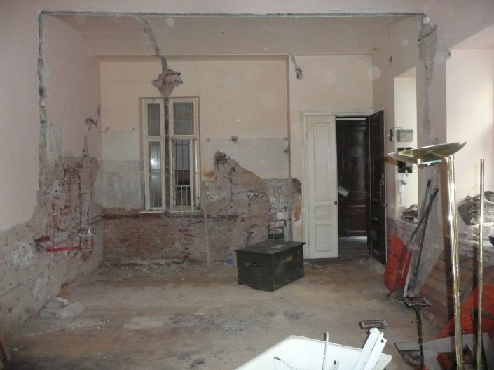 Sanierung Kleinwohnung – vor dem Ausbau