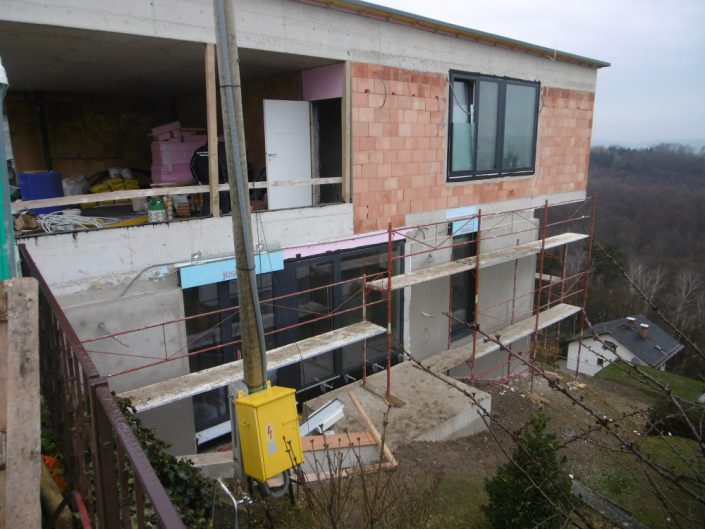 Neubau Einfamilienhaus – Errichtung der Innentreppe