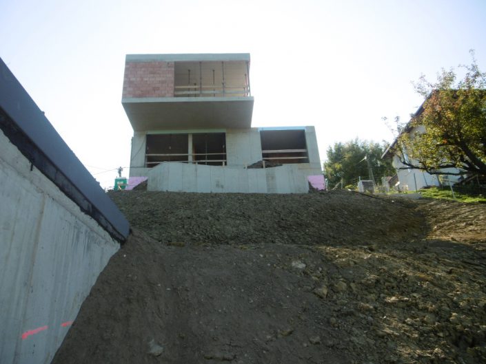 Neubau Einfamilienhaus – Der Rohbau aus der Froschperspektive
