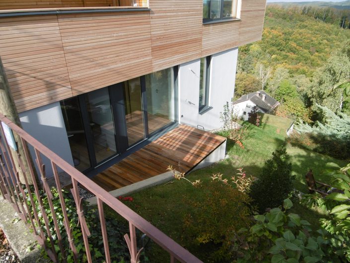 Neubau Einfamilienhaus – Blick auf den Garten