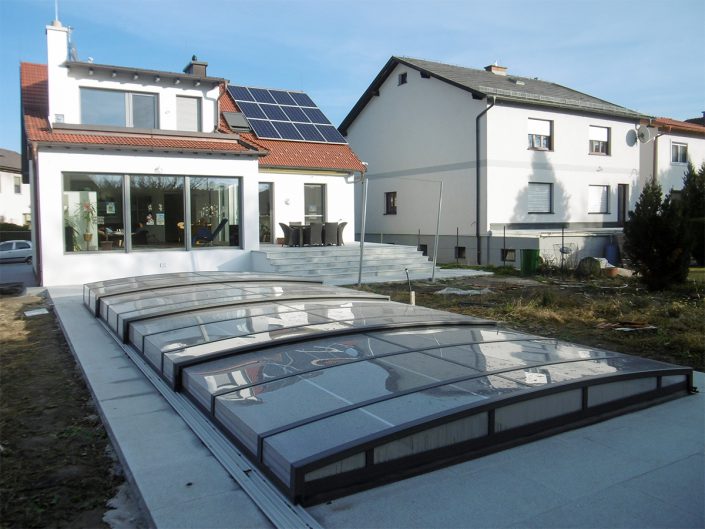 Umbau Einfamilienhaus Biedermannsdorf – Swimmingpool mit Abdeckung