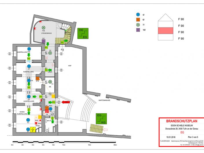 Neuer Brandschutzplan des Schiele-Museums