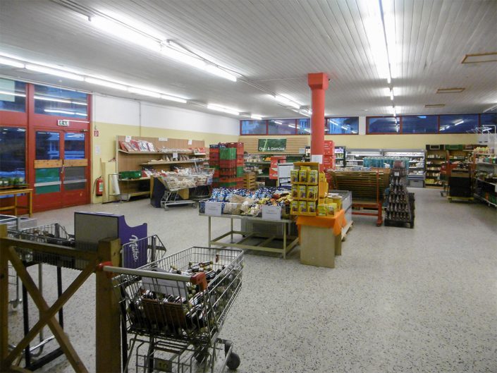 Innenaufnahme des Sozialmarktes Ternitz