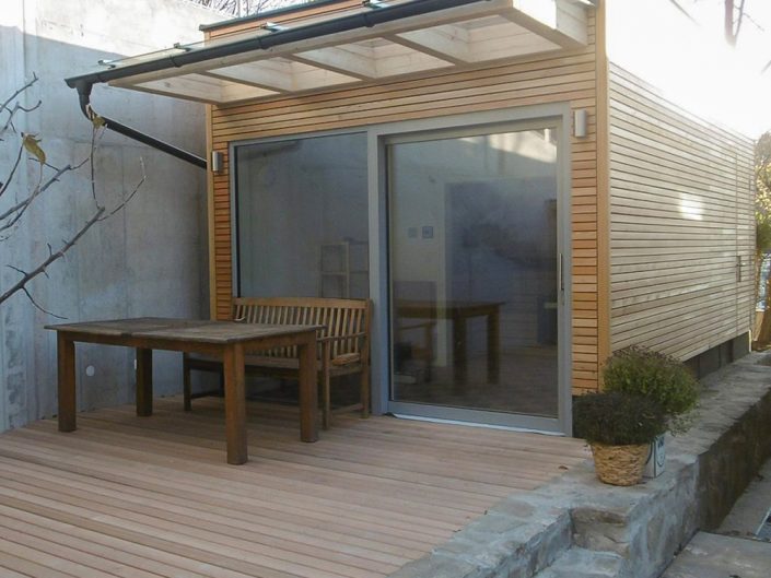 Altbauwohnung in Hernals – Eingangsbereich der Sauna